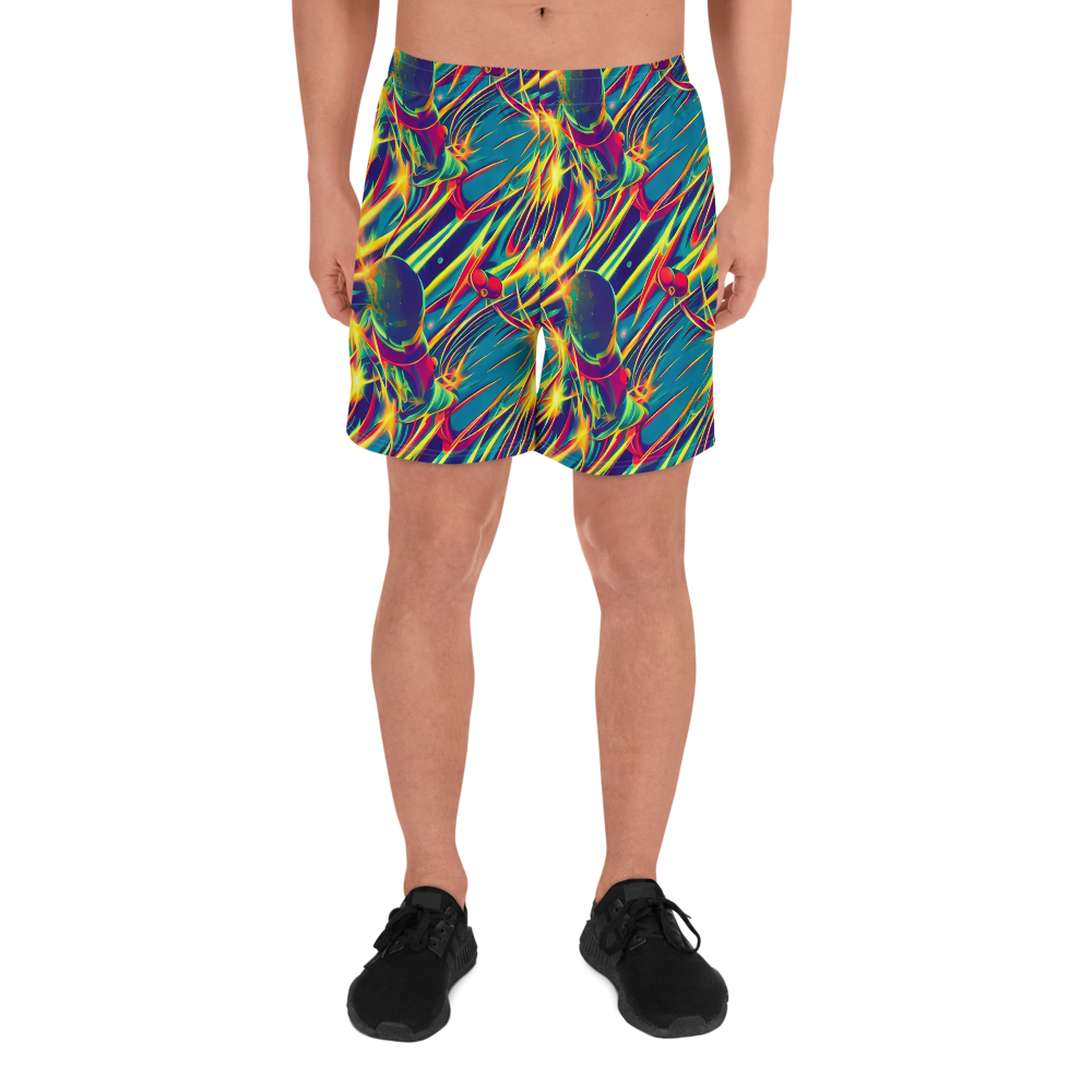 Men's Athletic Shorts - Cosmic Inferno