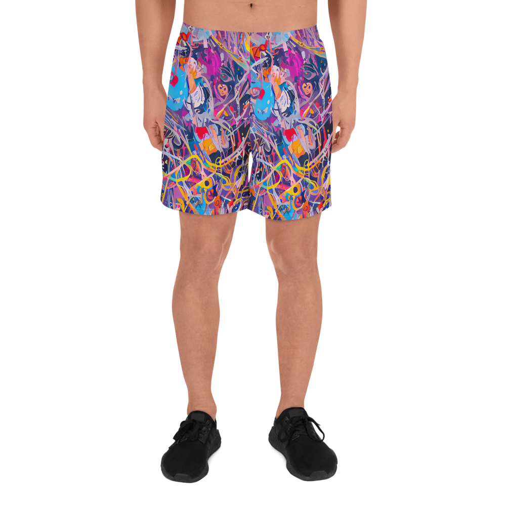 Men's Athletic Shorts - Vibrant Fusion