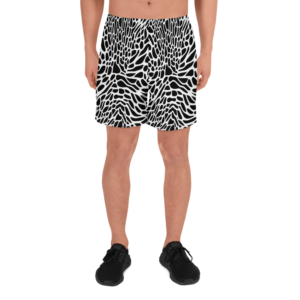 Men's Athletic Shorts - Monochrome Mystique