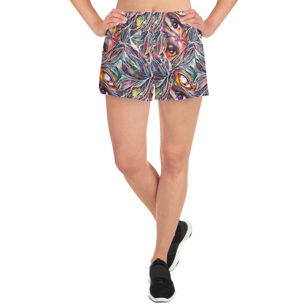 Women’s Athletic Shorts - Prismatic Reverie