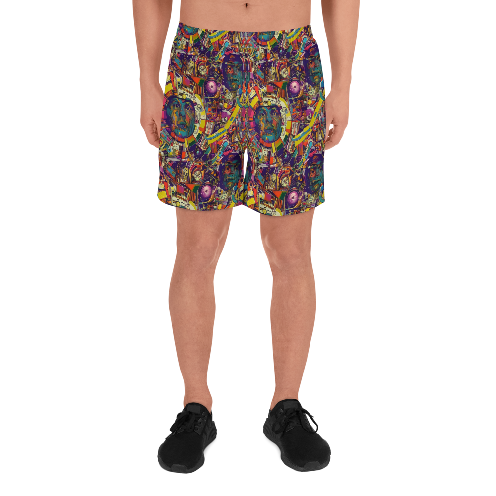 Men's Athletic Shorts - Cosmic Collage