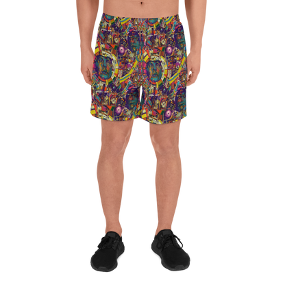 Men's Athletic Shorts - Cosmic Collage