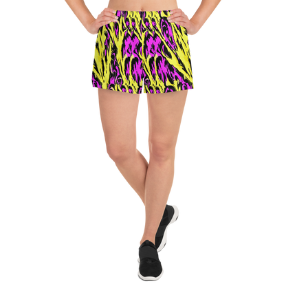 Women’s Athletic Shorts - Neon Savanna