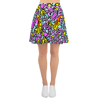 Skater Skirt - Punk Doodles