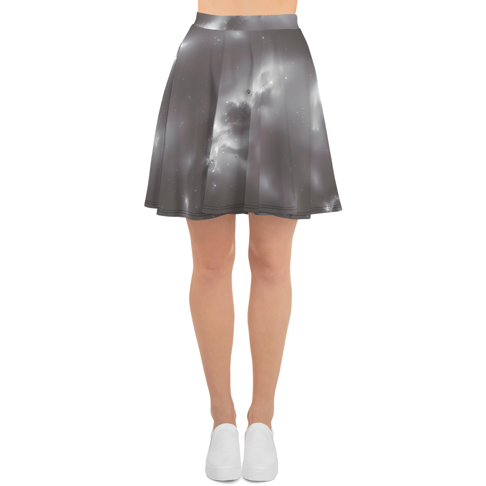 Skater Skirt - Silver Nebula