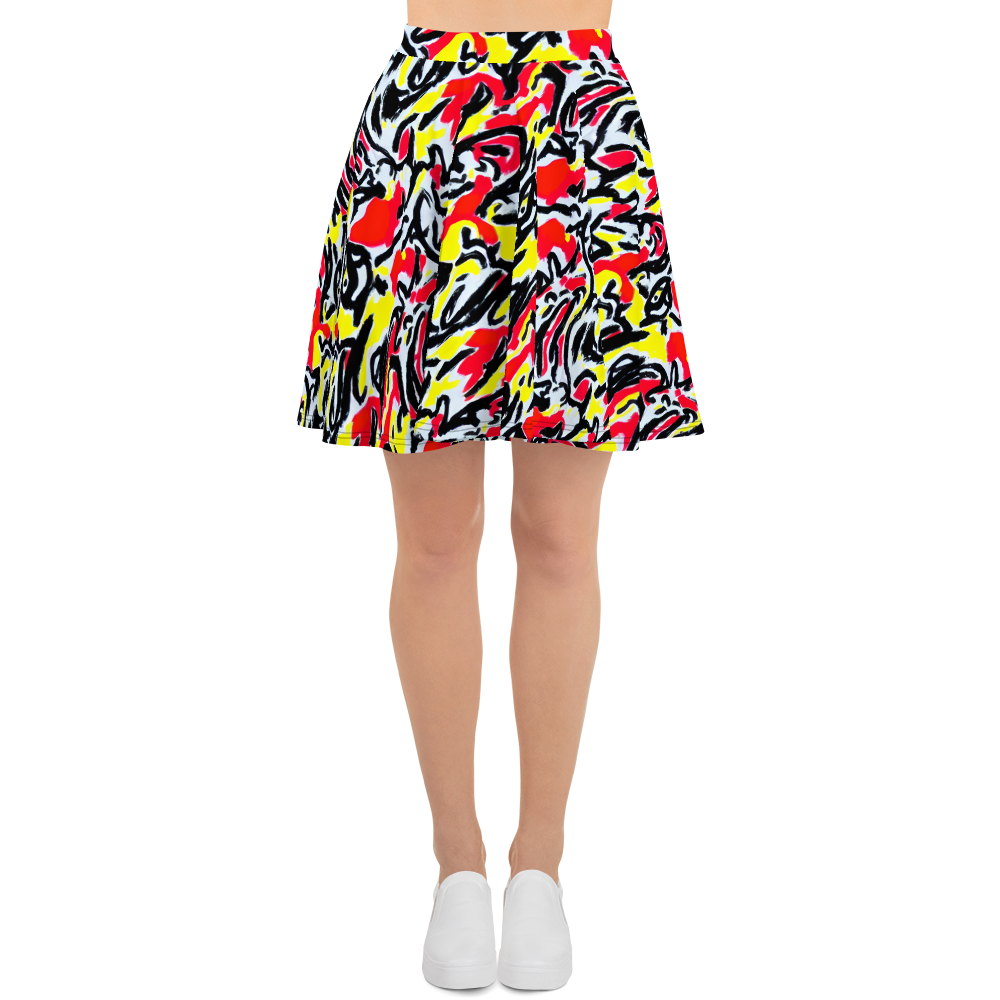Skater Skirt - Cosmic Brushstrokes