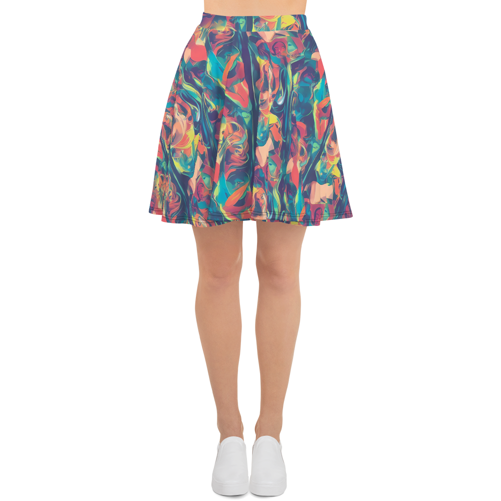 Skater Skirt - Neon Aurora