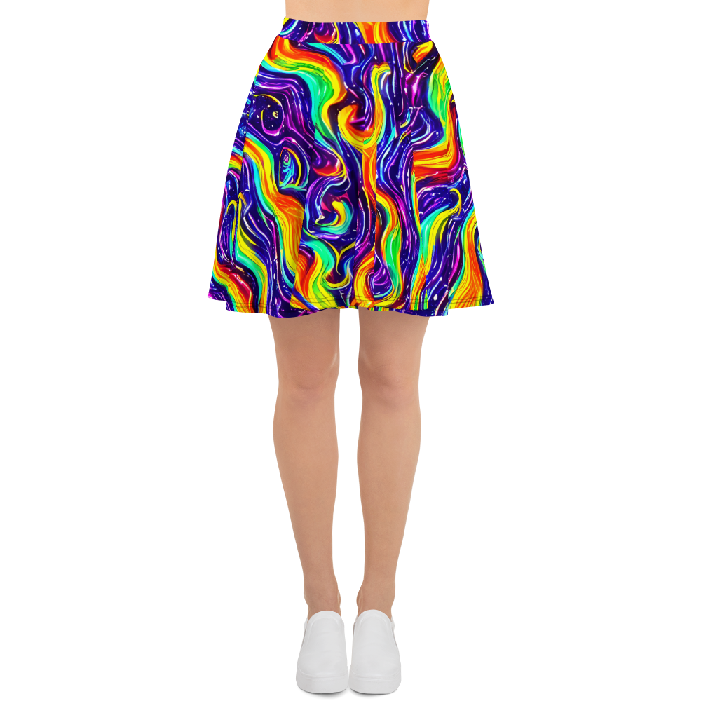 Skater Skirt - Galactic Flames