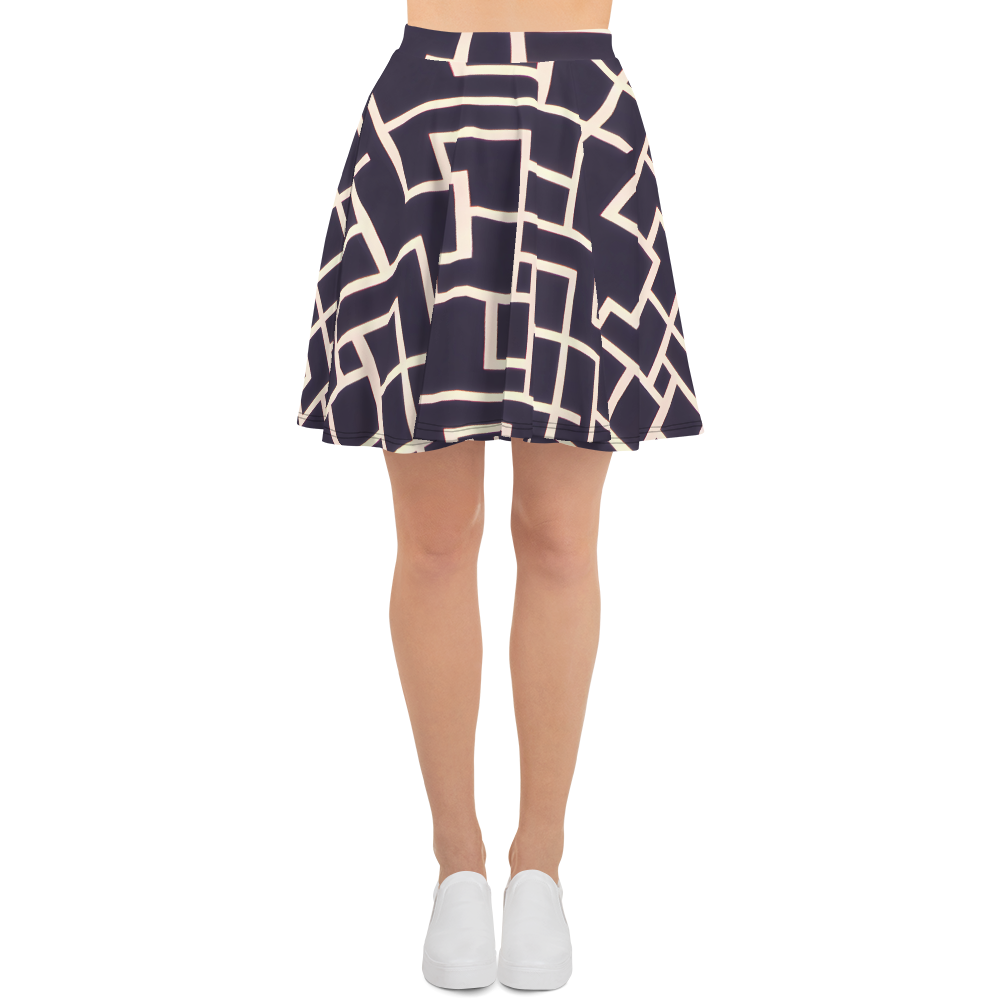 Skater Skirt - Gilded Gridlock