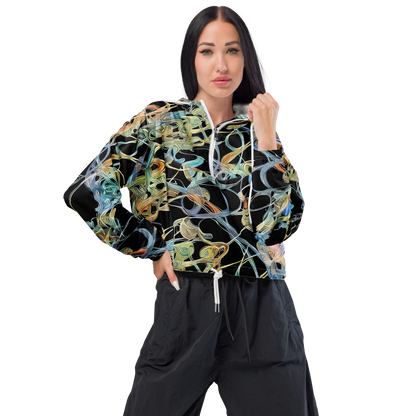 Women's Cropped Windbreaker - Infinite Mist