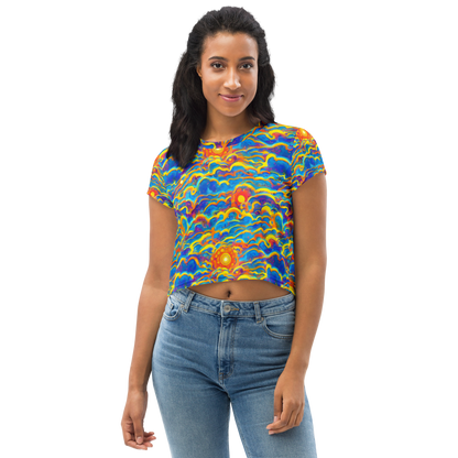 Women's Crop Tee - Chroma Ripple