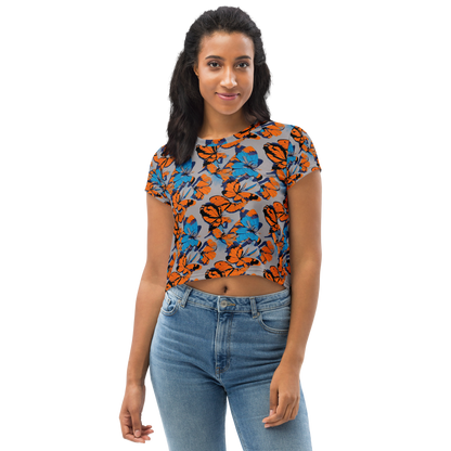 Women's Crop Tee - Flutter Wave