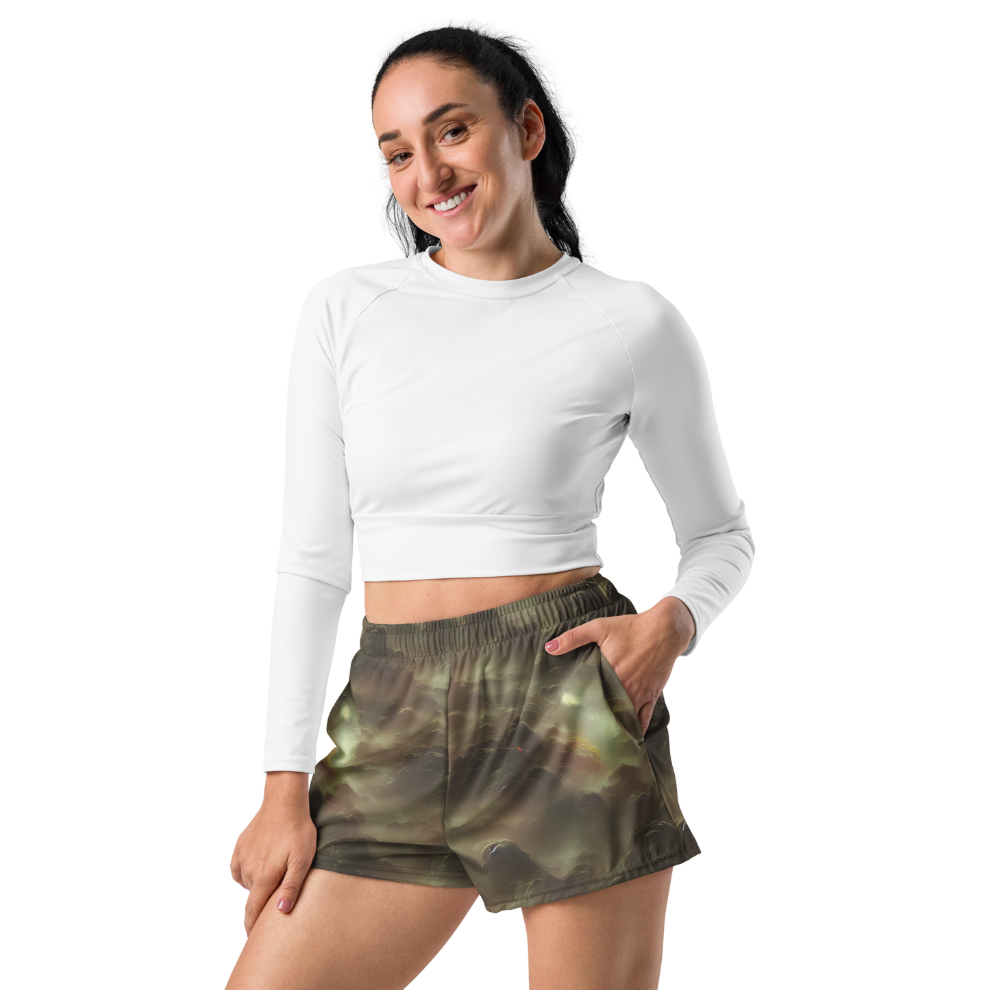 Women’s Athletic Shorts - Celestial Dreamscape