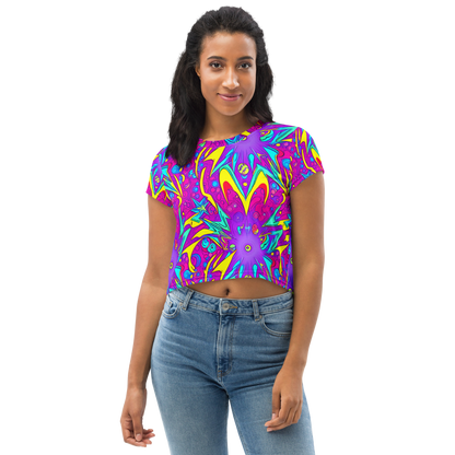 Women's Crop Tee - Nebula Radiance