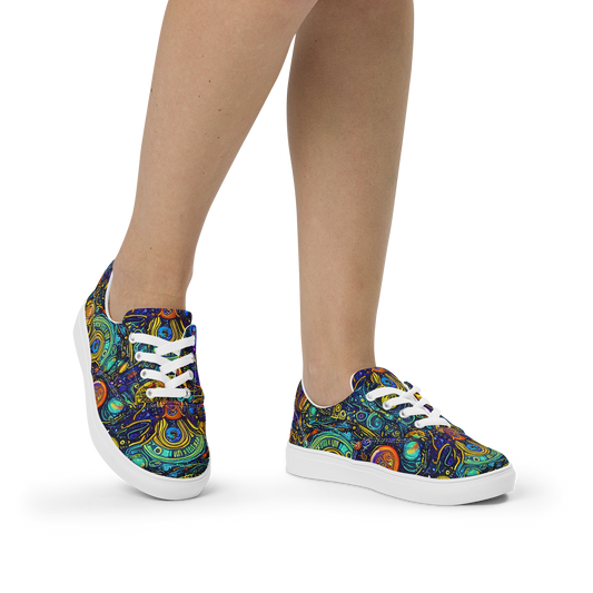 Women's Lace-Up Canvas Shoes - Vasnetsov Vortex