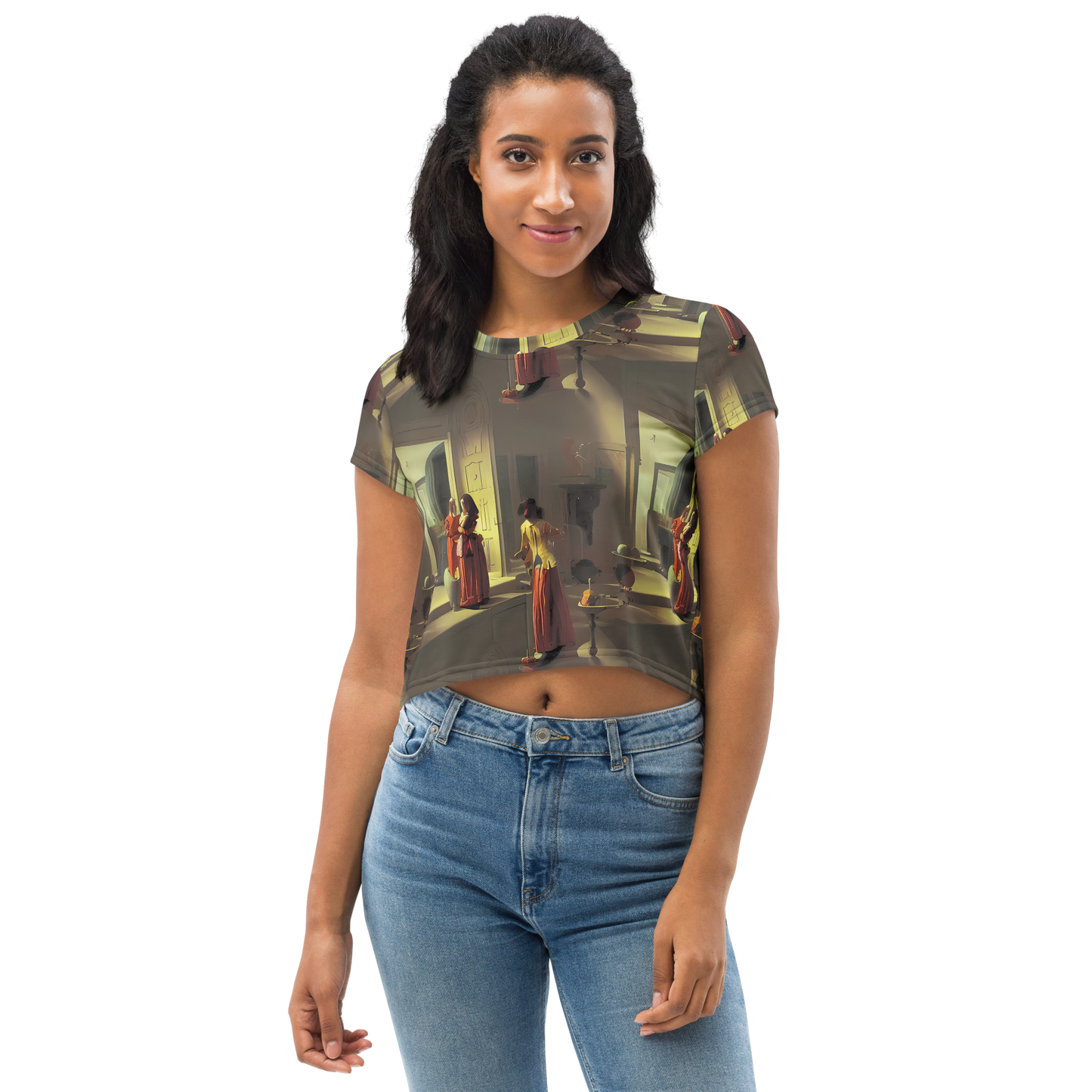 Women's Crop Tee - Surreal Shadows