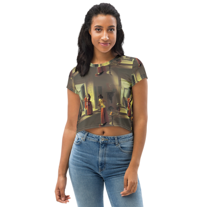 Women's Crop Tee - Surreal Shadows