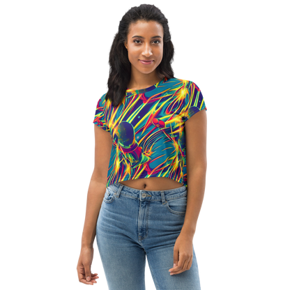 Women's Crop Tee - Cosmic Inferno