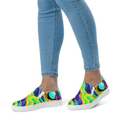 Women's Slip-On Canvas Shoes - Jackson Swirl