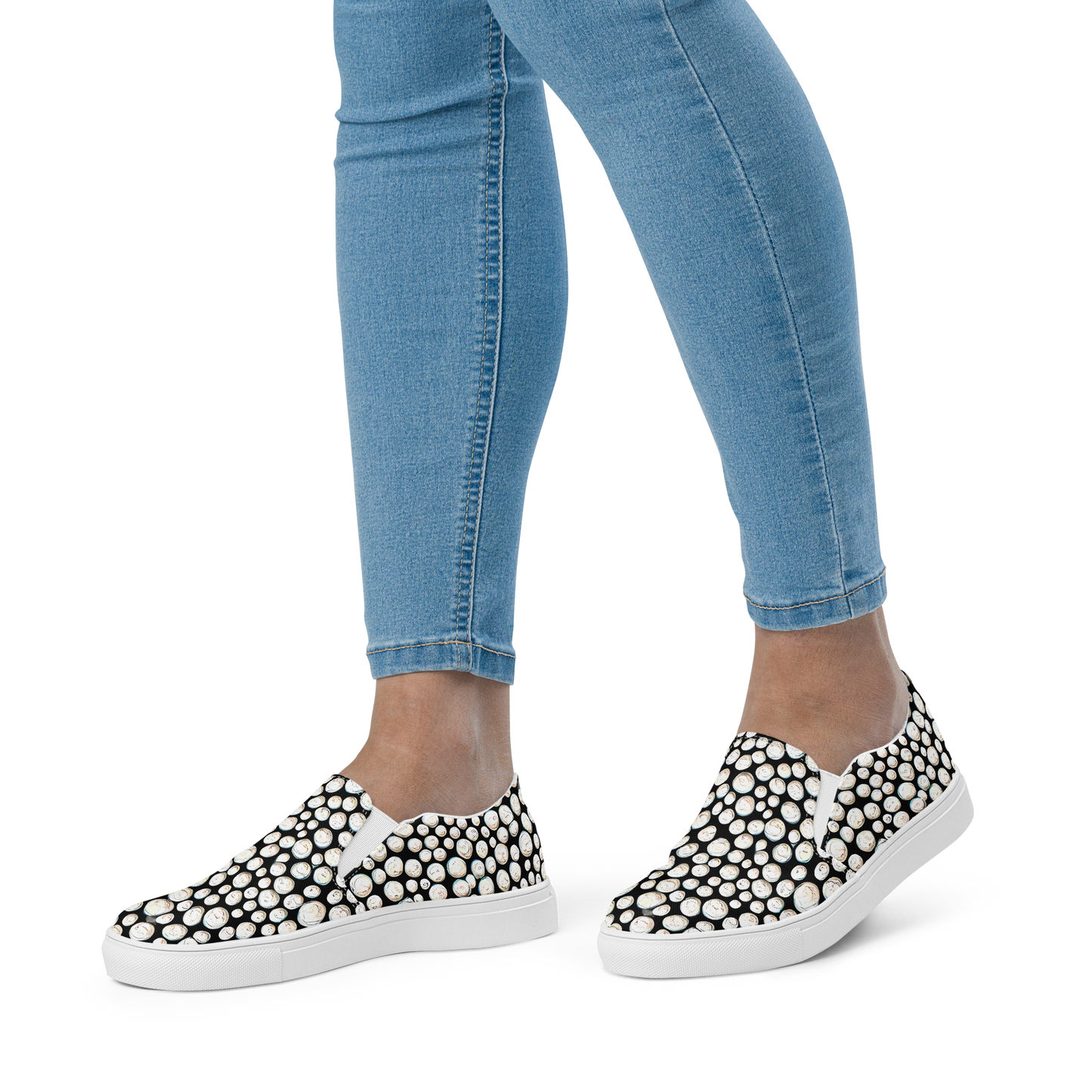 Women's Slip-On Canvas Shoes - Celestial Whimsy