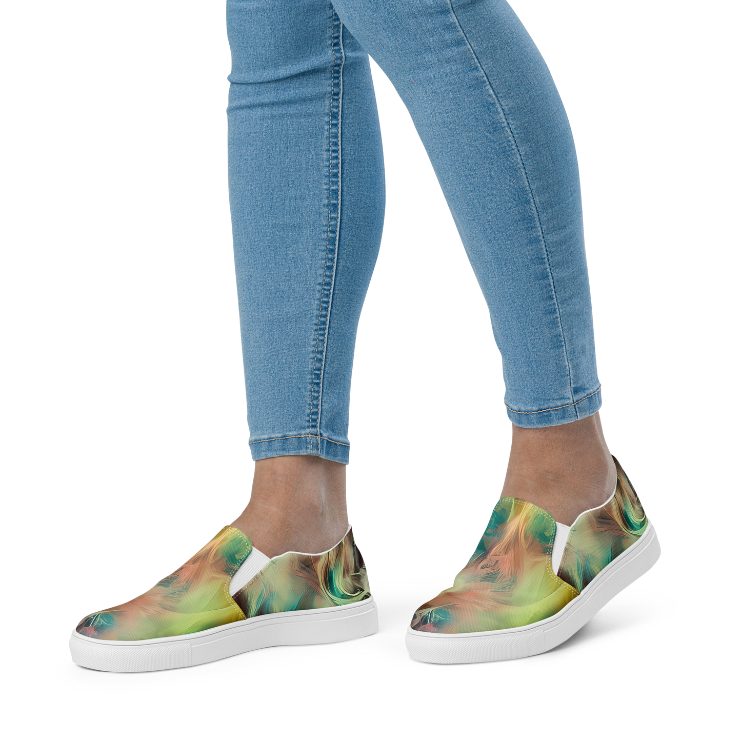 Women's Slip-On Canvas Shoes - Enchanted Fusion