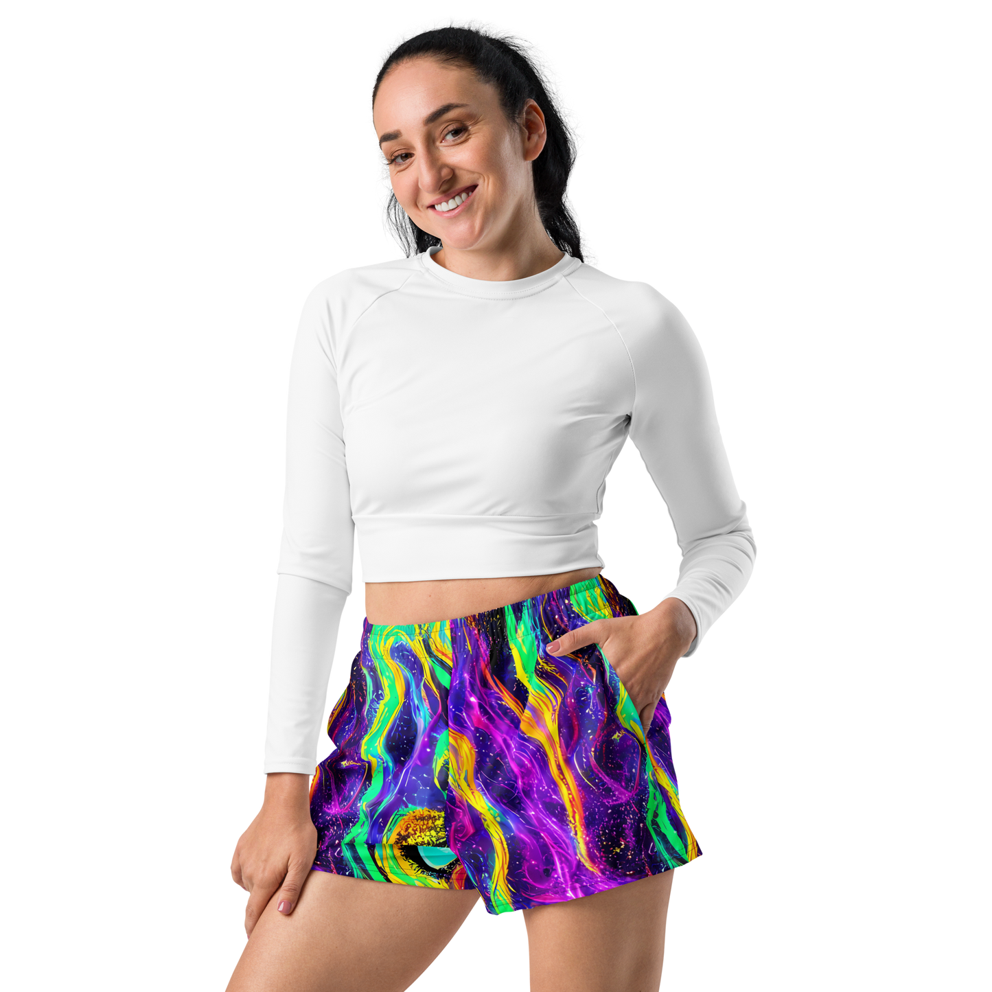 Women’s Athletic Shorts - Jackson Swirl