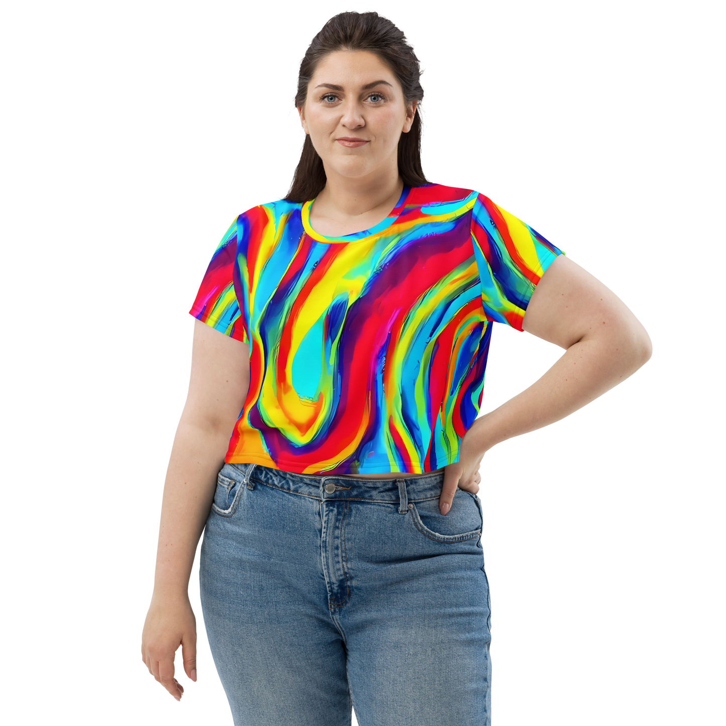 Women's Crop Tee - Stael Swirls