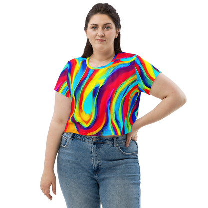 Women's Crop Tee - Stael Swirls