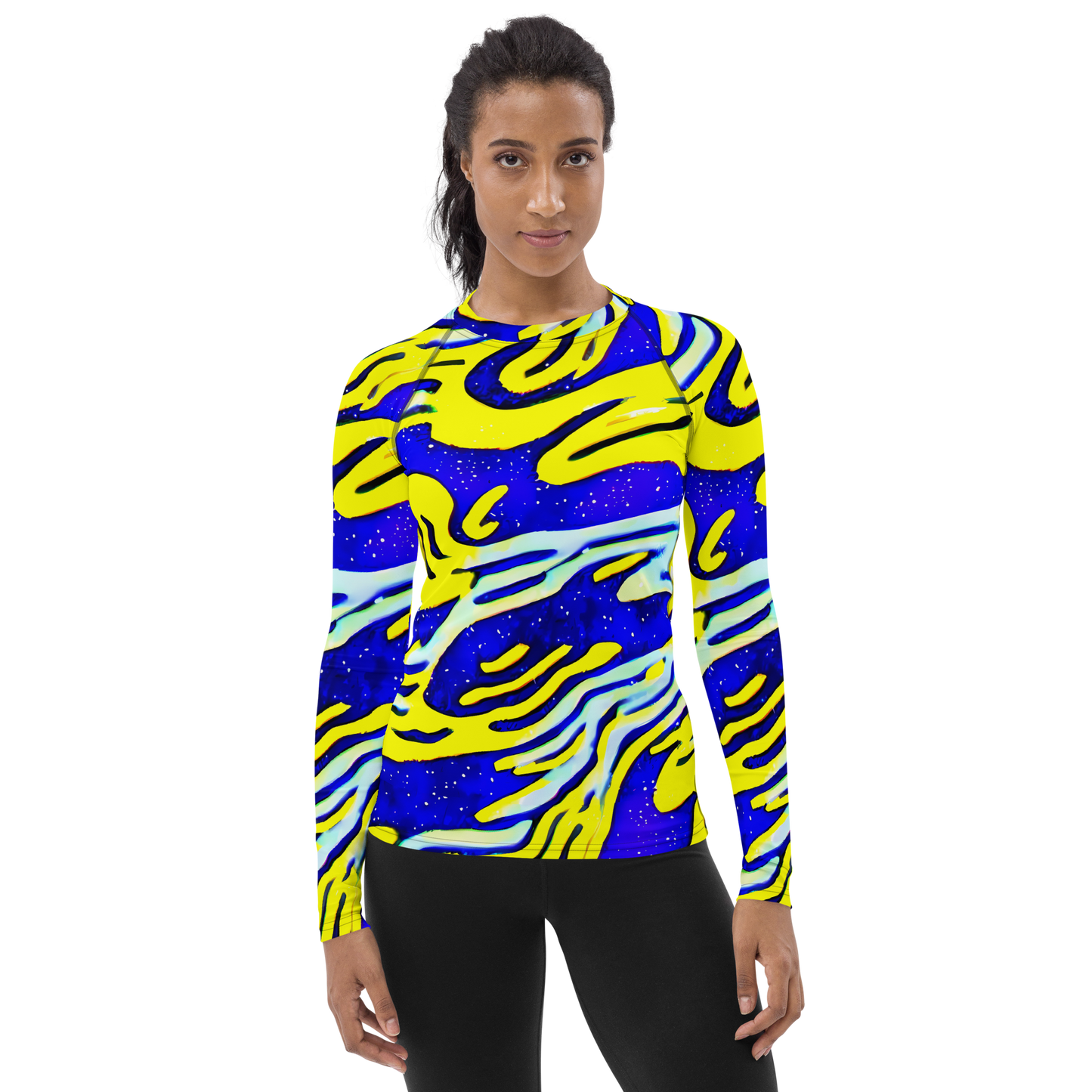 Women's Rash Guard - Electric Horizon