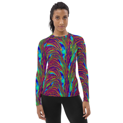 Women's Rash Guard - Lux Waves