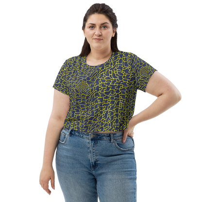 Women's Crop Tee - Nightshade Maze