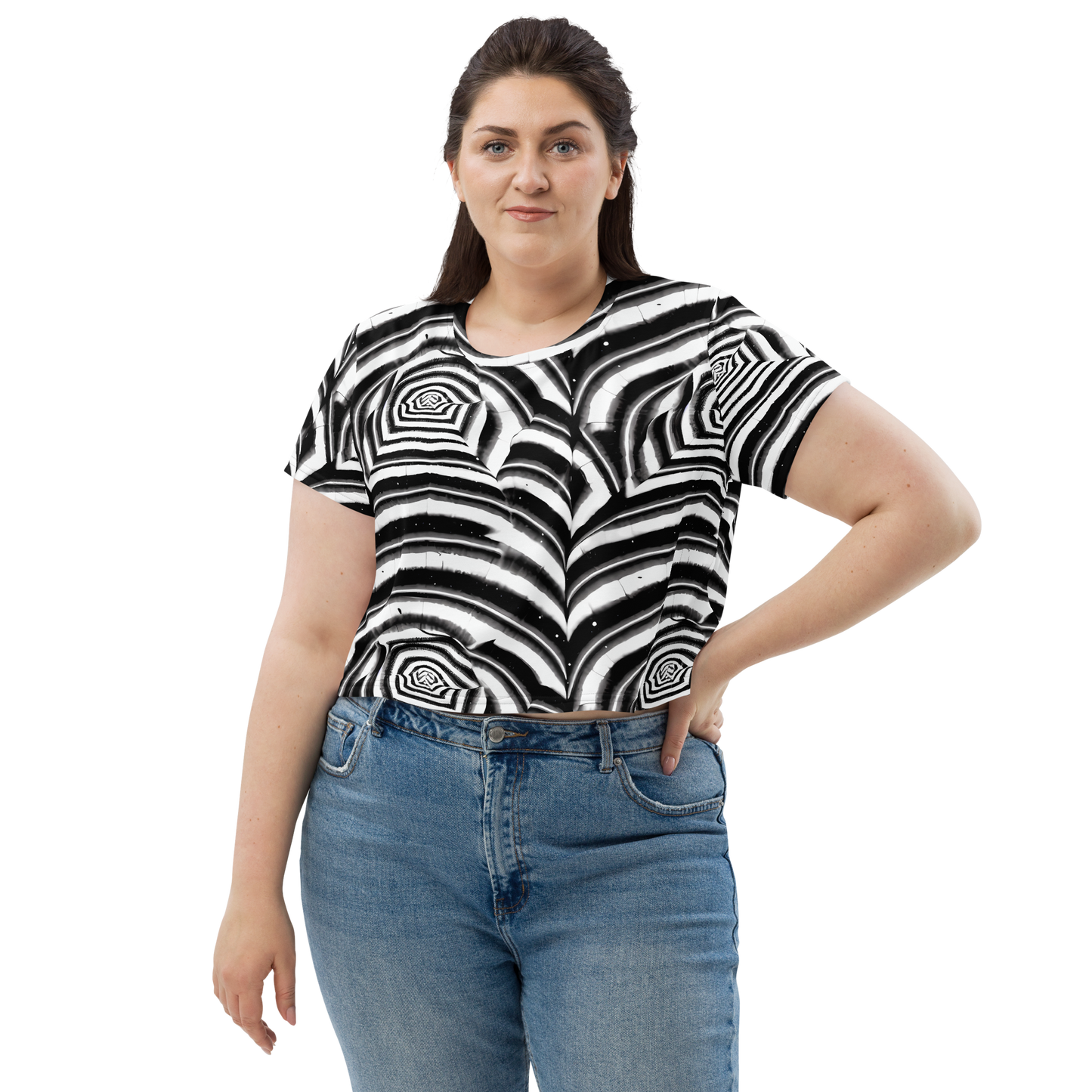 Women's Crop Tee - Dupain Swirl