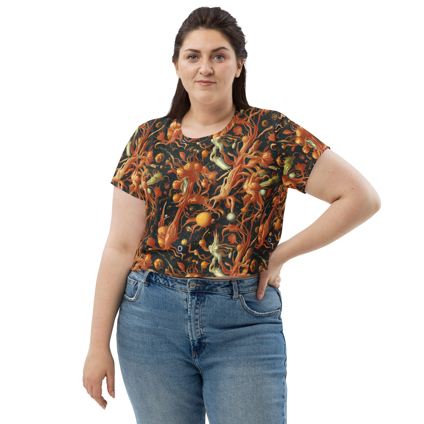 Women's Crop Tee - Bosschaert's Nebula