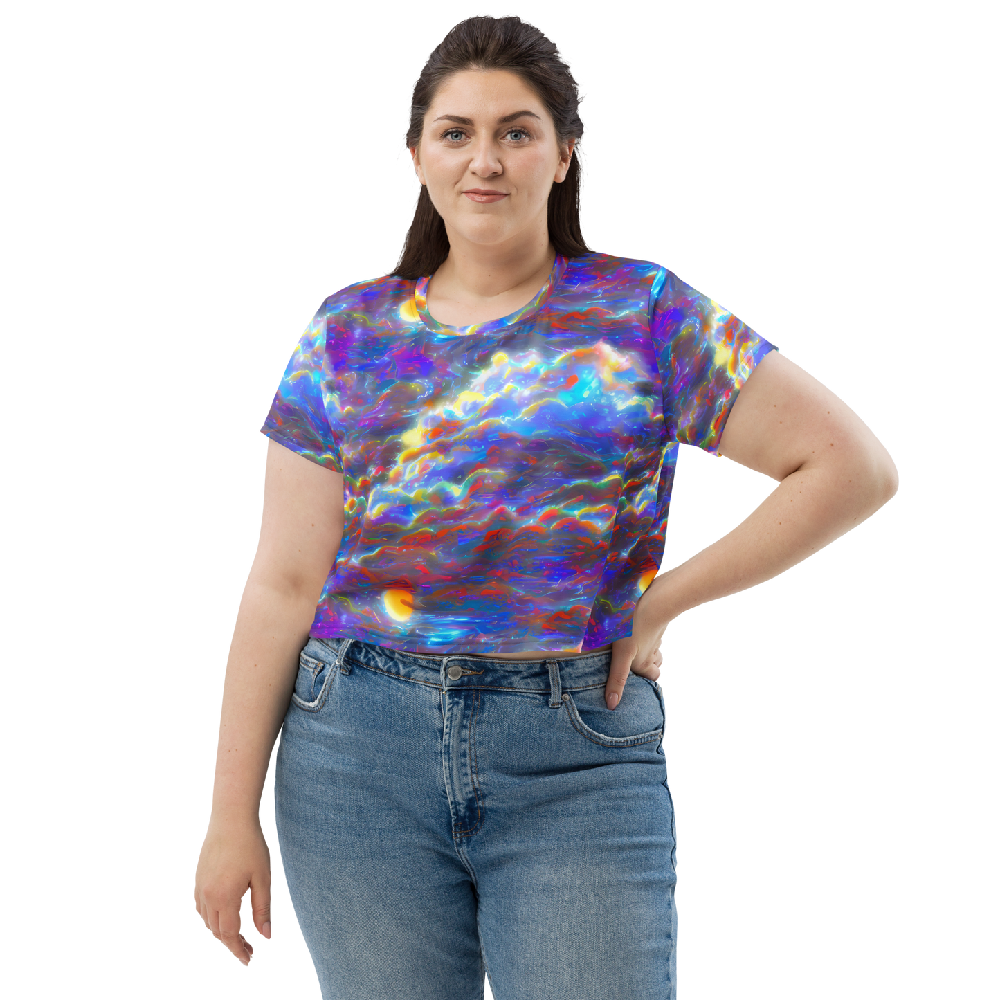 Women's Crop Tee - Orion Ripple