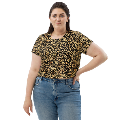 Women's Crop Tee - Cheetah Mosaic