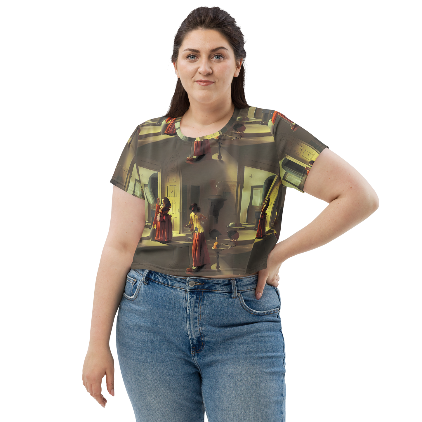 Women's Crop Tee - Surreal Shadows