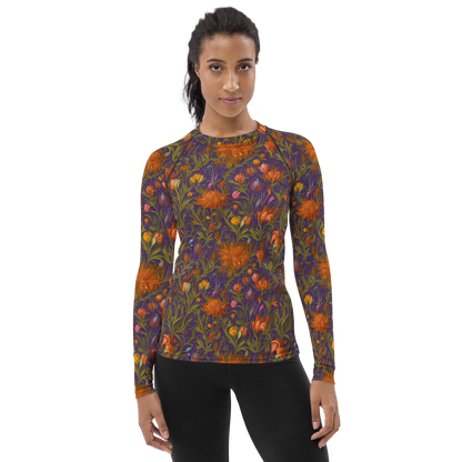 Women's Rash Guard - Botanical Nebula