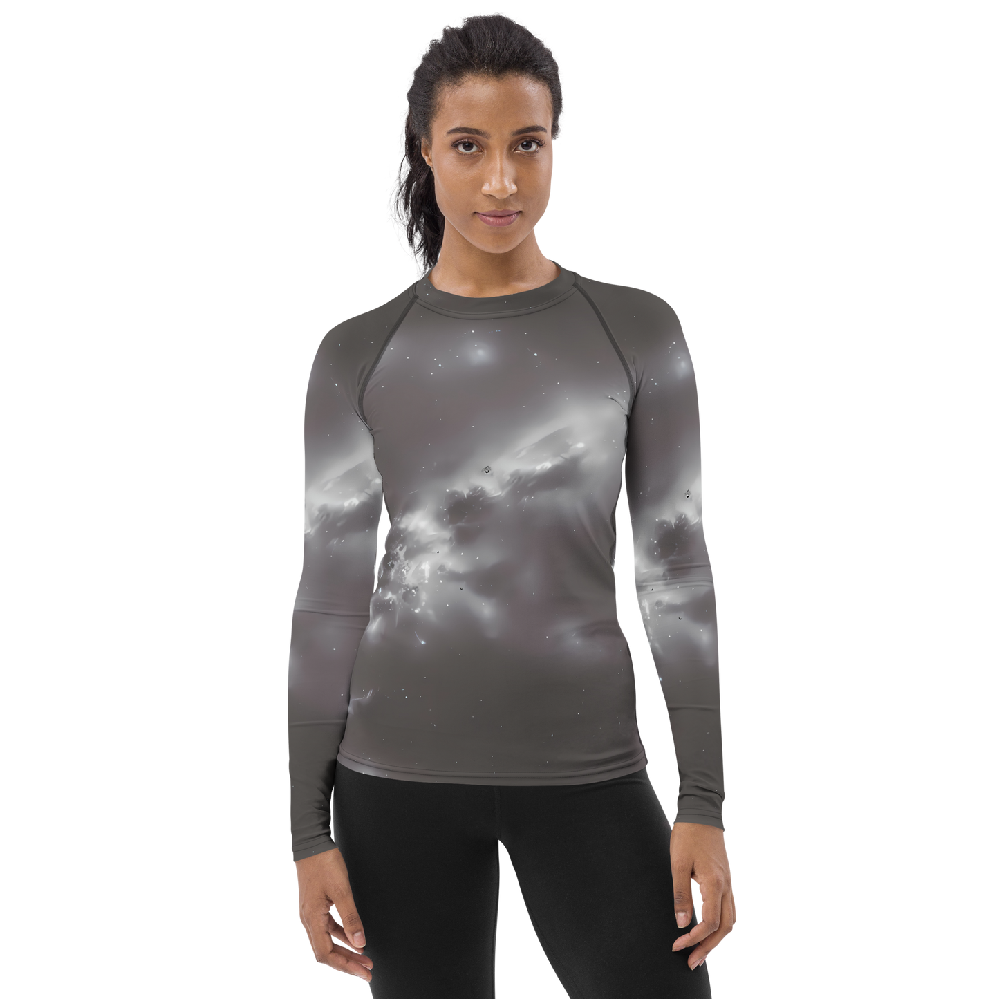 Women's Rash Guard - Silver Nebula