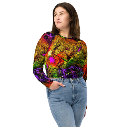 Long Sleeve Crop Top - Neon Glyphworks