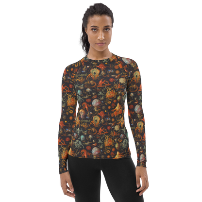 Women's Rash Guard - Florescent Void