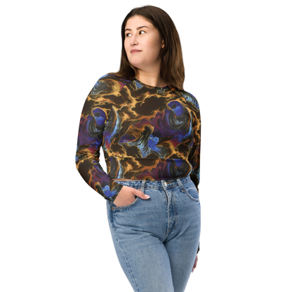 Long Sleeve Crop Top - Vortex Virtue