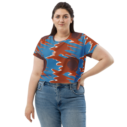 Women's Crop Tee - Desert Vortex