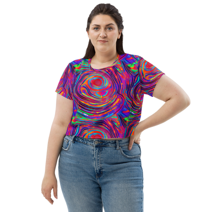 Women's Crop Tee - Quantum Spiral