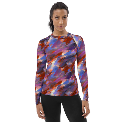 Women's Rash Guard - Celestial Brushstroke