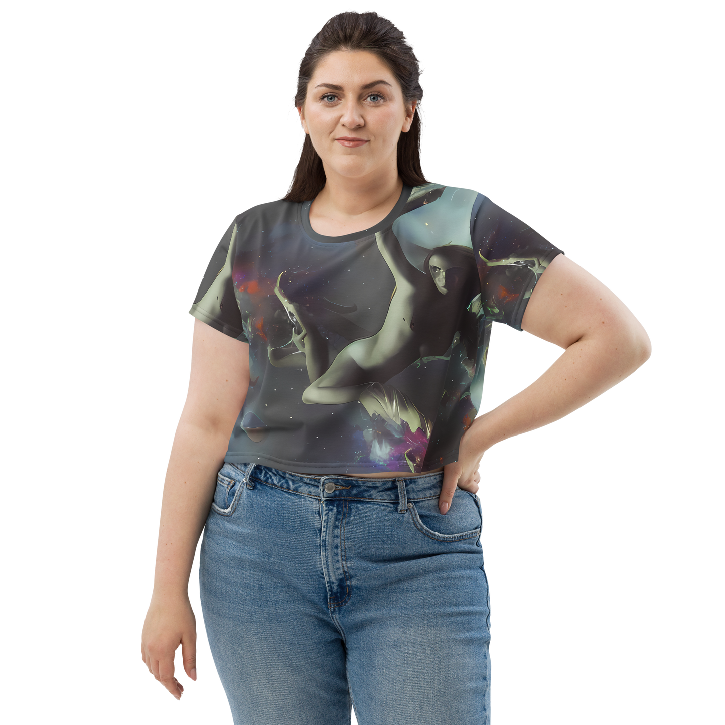 Women's Crop Tee - Cosmic Dancer