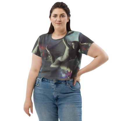 Women's Crop Tee - Cosmic Dancer