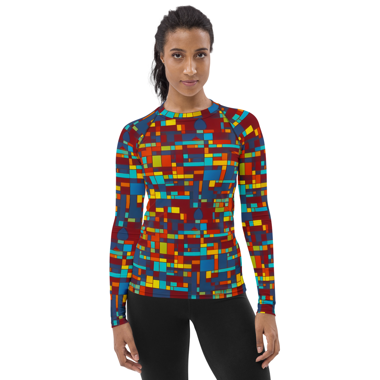 Women's Rash Guard - Astral Grid