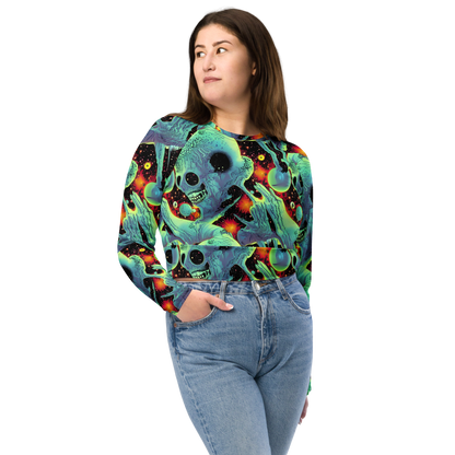 Long Sleeve Crop Top - Galactic Grotesque