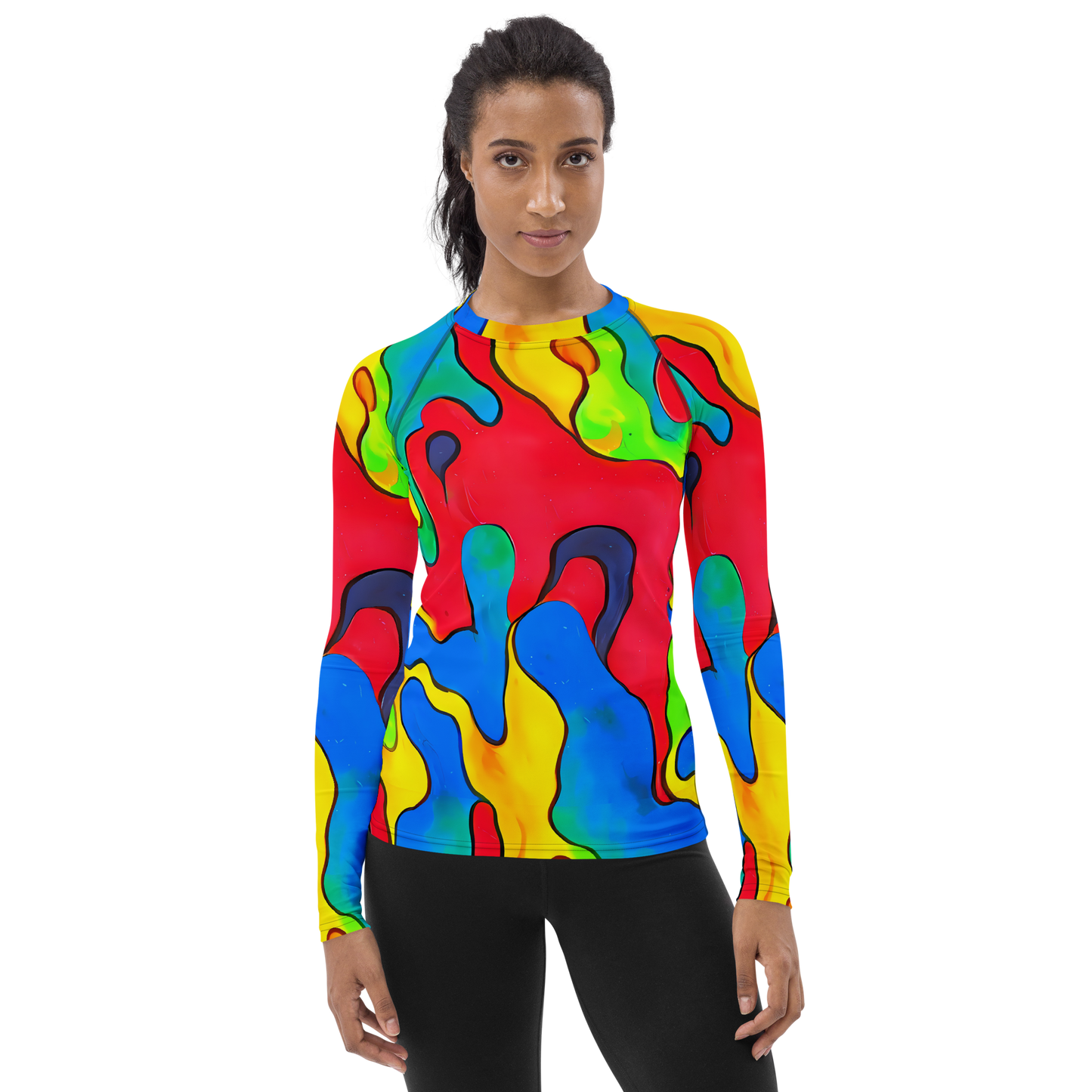 Women's Rash Guard - Splash of Joy