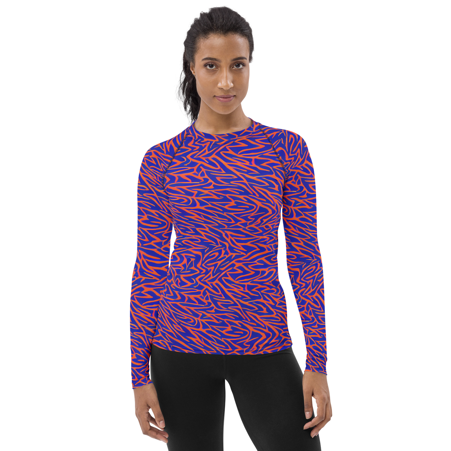 Women's Rash Guard - Sapphire Swirl